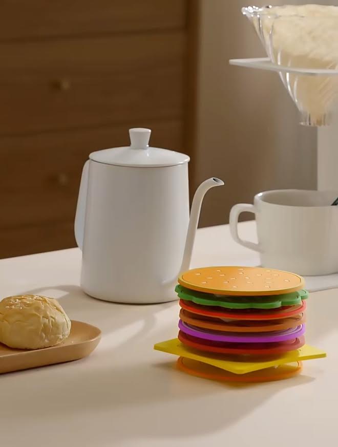 Burger Coaster Set