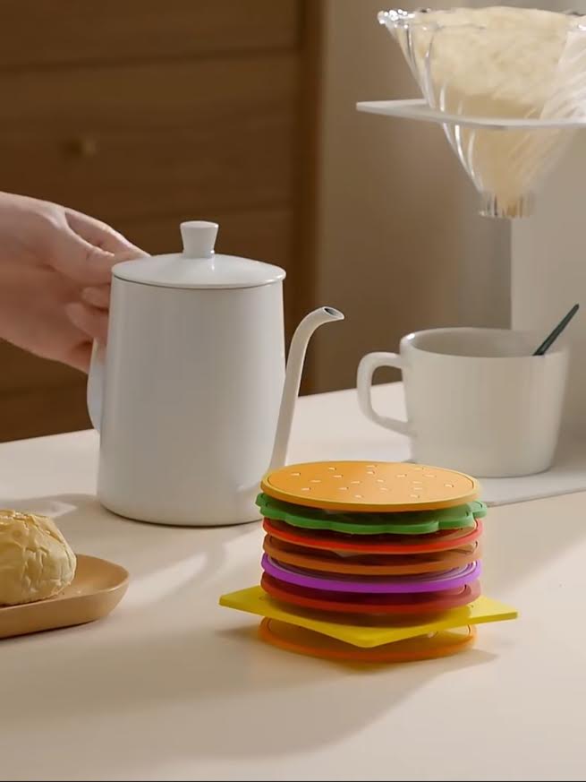 Burger Coaster Set